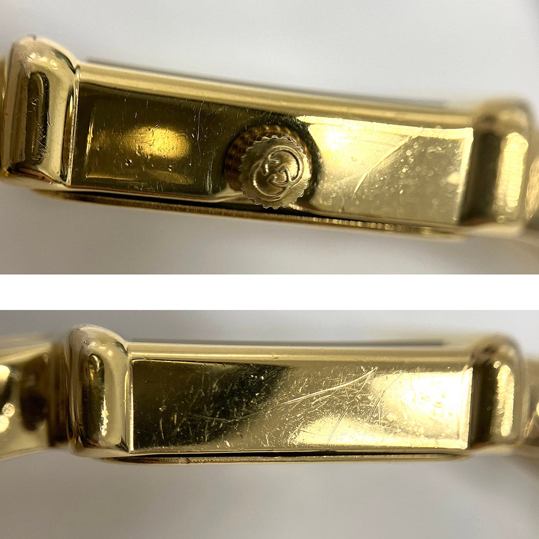 GUCCI チェンジベルトウォッチ 1800L 電池交換済 クォーツ メッキ
