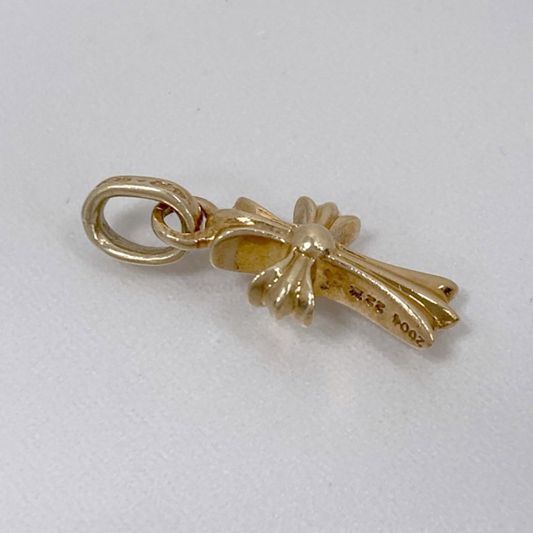 Chrome Hearts CHクロス ベイビーファットチャーム 22K イエロー