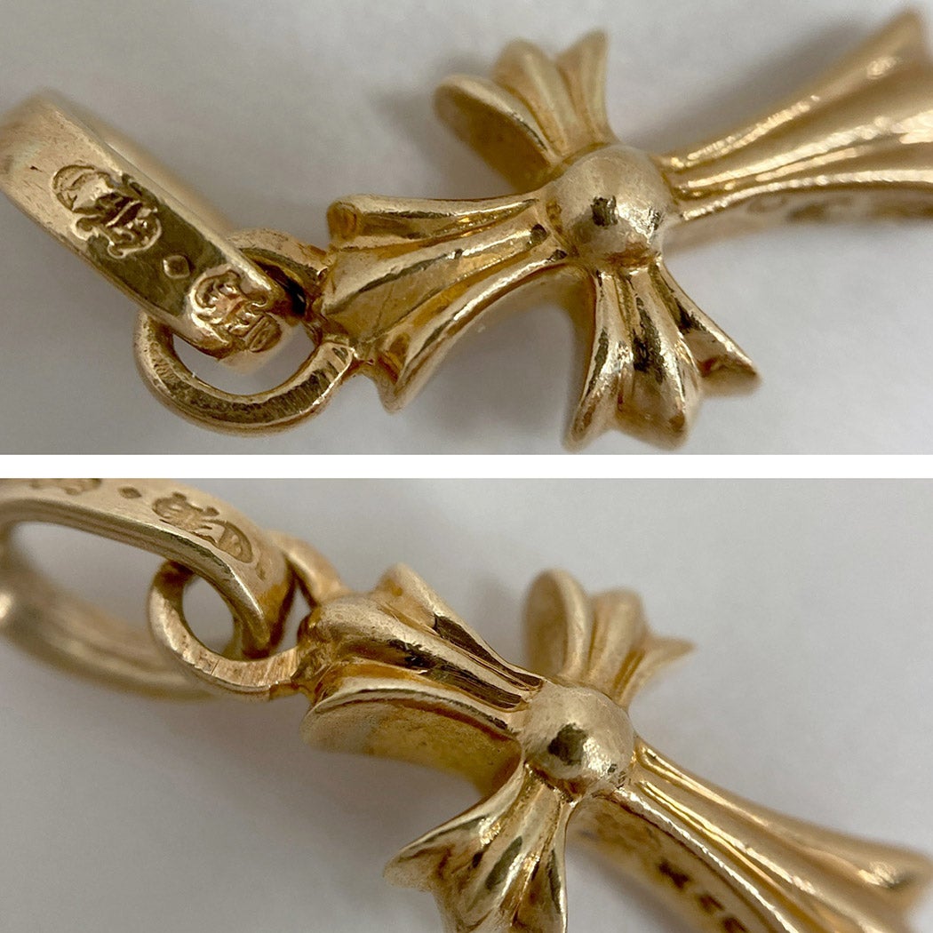Chrome Hearts CHクロス ベイビーファットチャーム 22K イエロー
