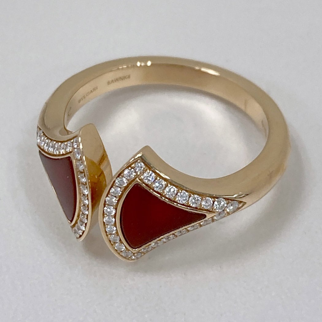 BVLGARI ディーヴァドリームリング #52 12号 750 PG カーネリアン