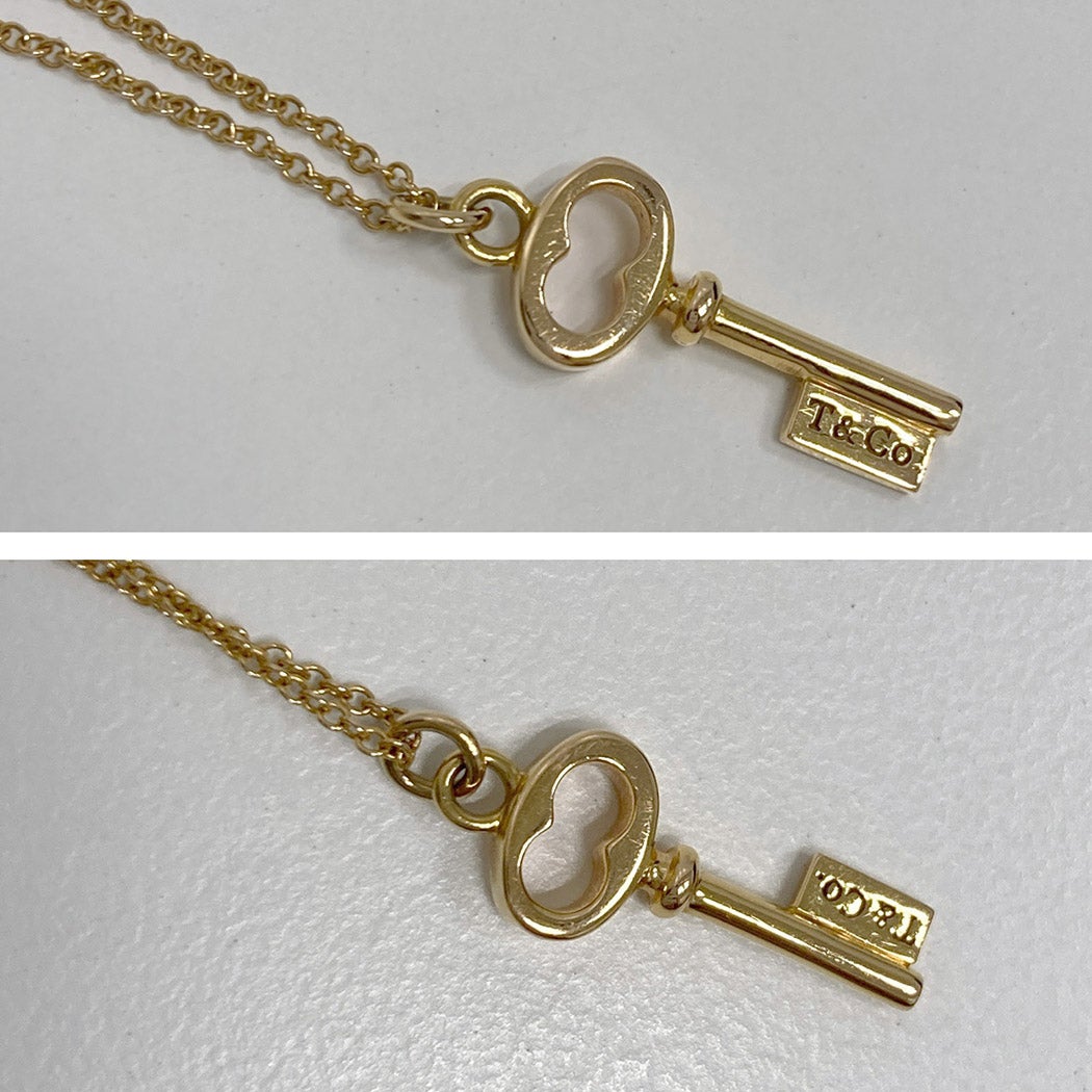 Tiffany&Co. オーバルキーネックレス 750 YG イエローゴールド