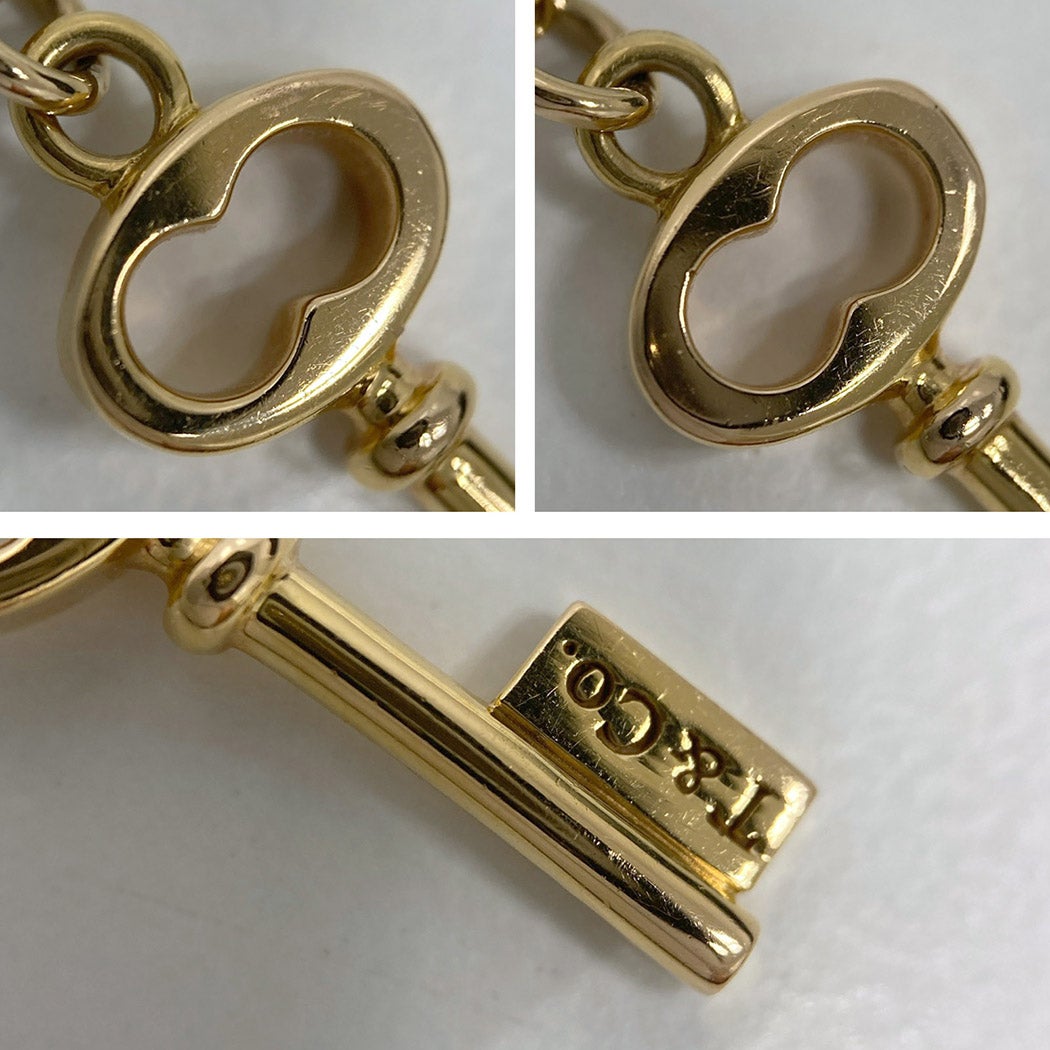 Tiffany&Co. オーバルキーネックレス 750 YG イエローゴールド