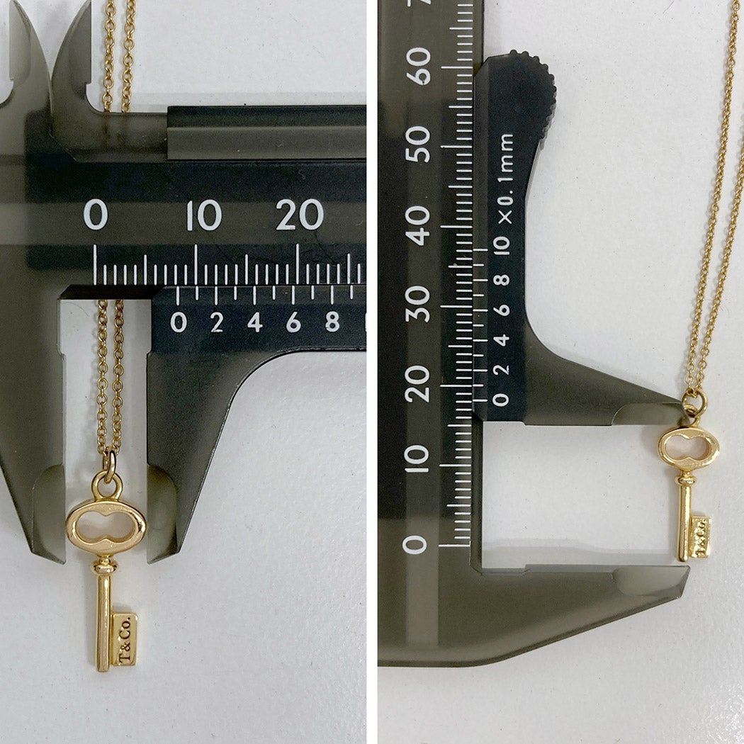Tiffany&Co. オーバルキーネックレス 750 YG イエローゴールド