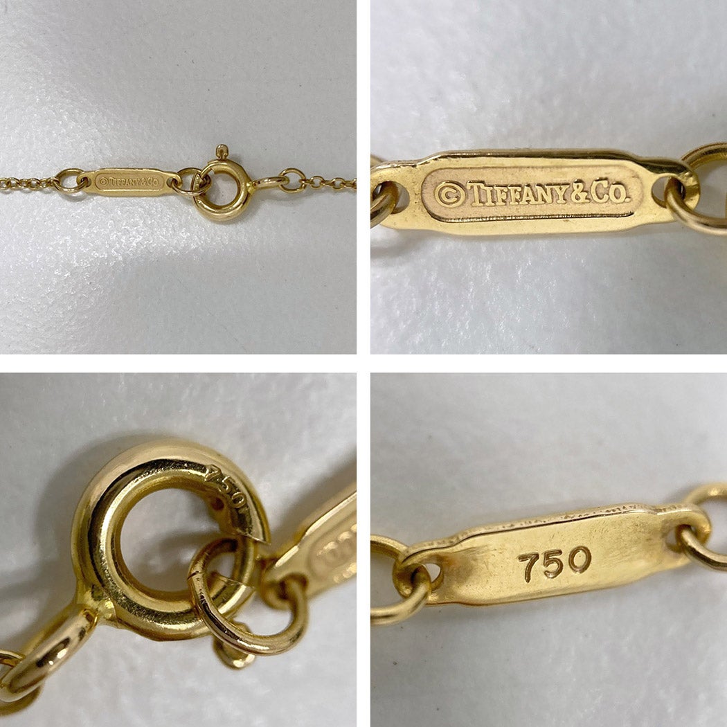 18k 750 yg キーペンダント Tiffany&Co. オーバルキーネックレス 750 YG イエローゴールド