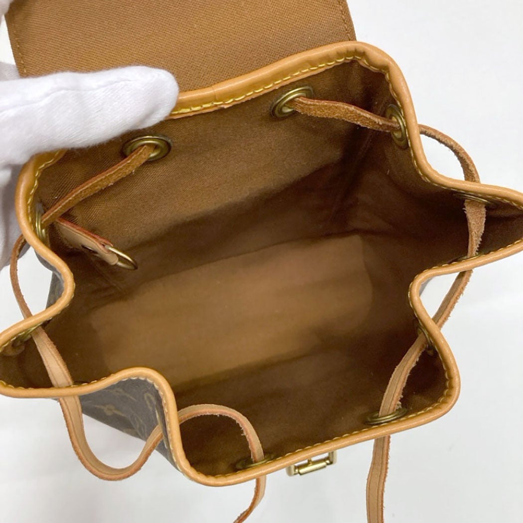LOUIS VUITTON ミニモンスリ M51137 モノグラム キャンバス ブラウン