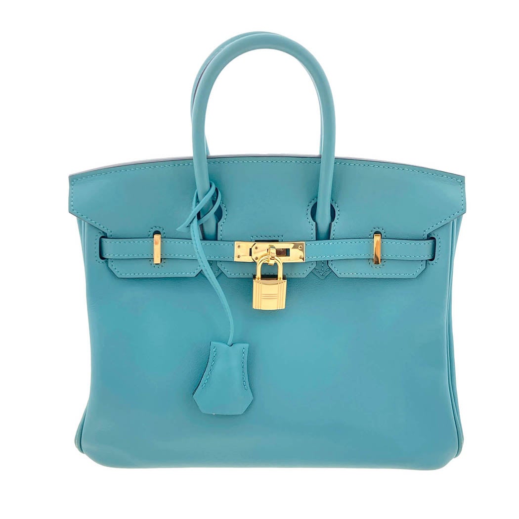 HERMES バーキン25 X刻印 2016年 ヴォースイフト ブルーサンシール