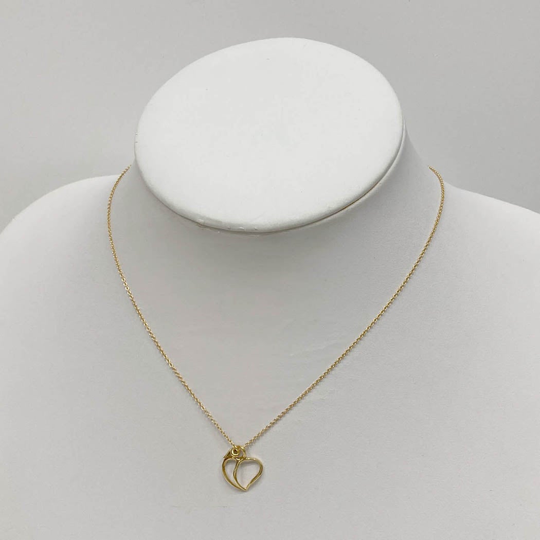 Tiffany&Co. アップルハートリーフネックレス 750 YG イエローゴールド
