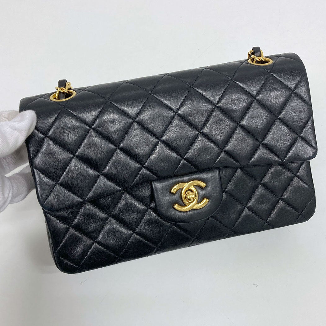 CHANEL マトラッセ 23cm A01113 Wフラップ チェーンショルダーバッグ
