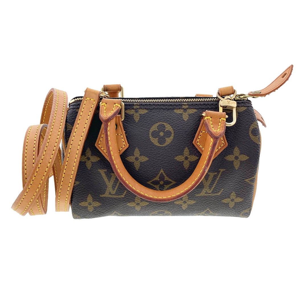 LOUIS VUITTON ミニスピーディ M41534 モノグラム キャンバス ブラウン