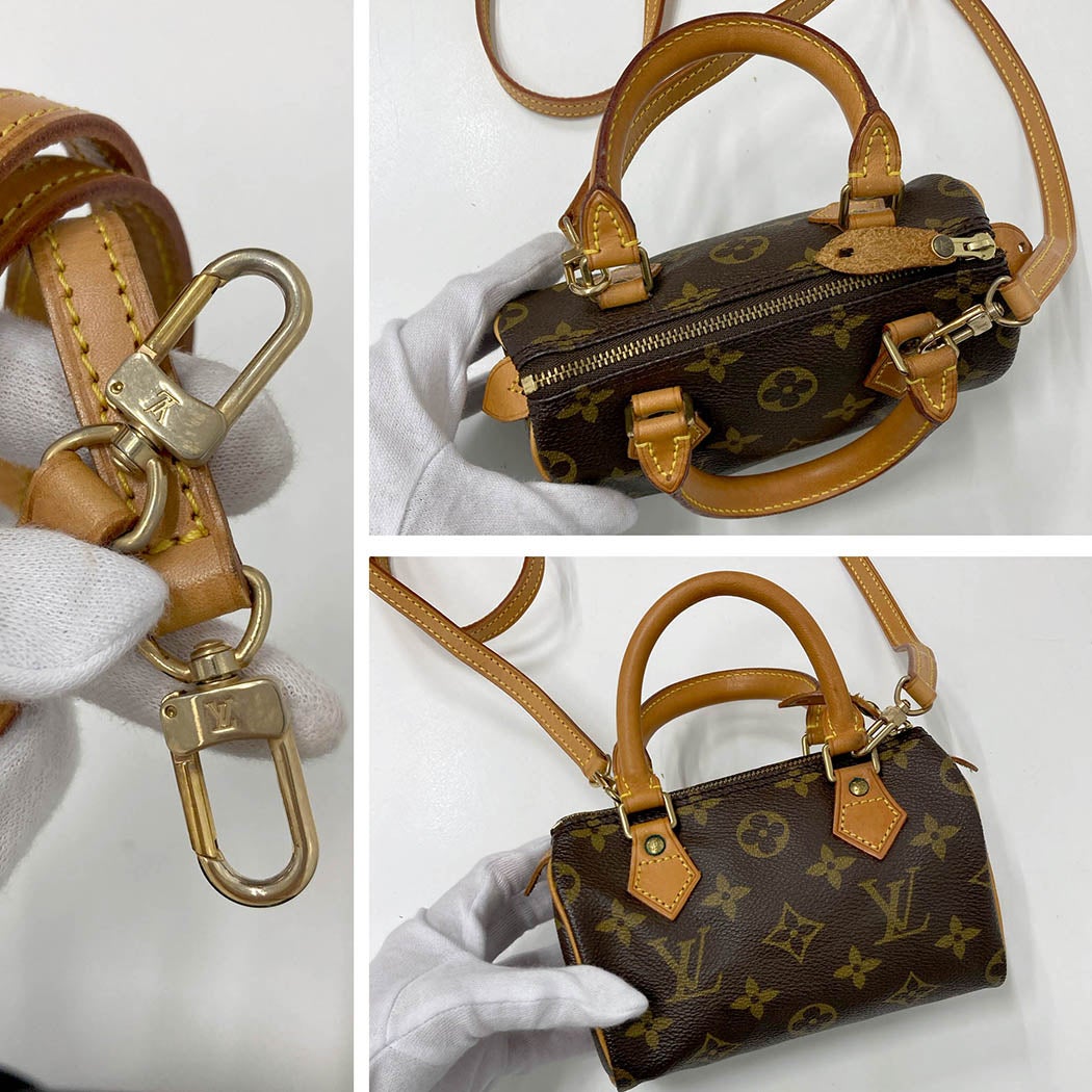 LOUIS VUITTON ミニスピーディ M41534 モノグラム キャンバス ブラウン