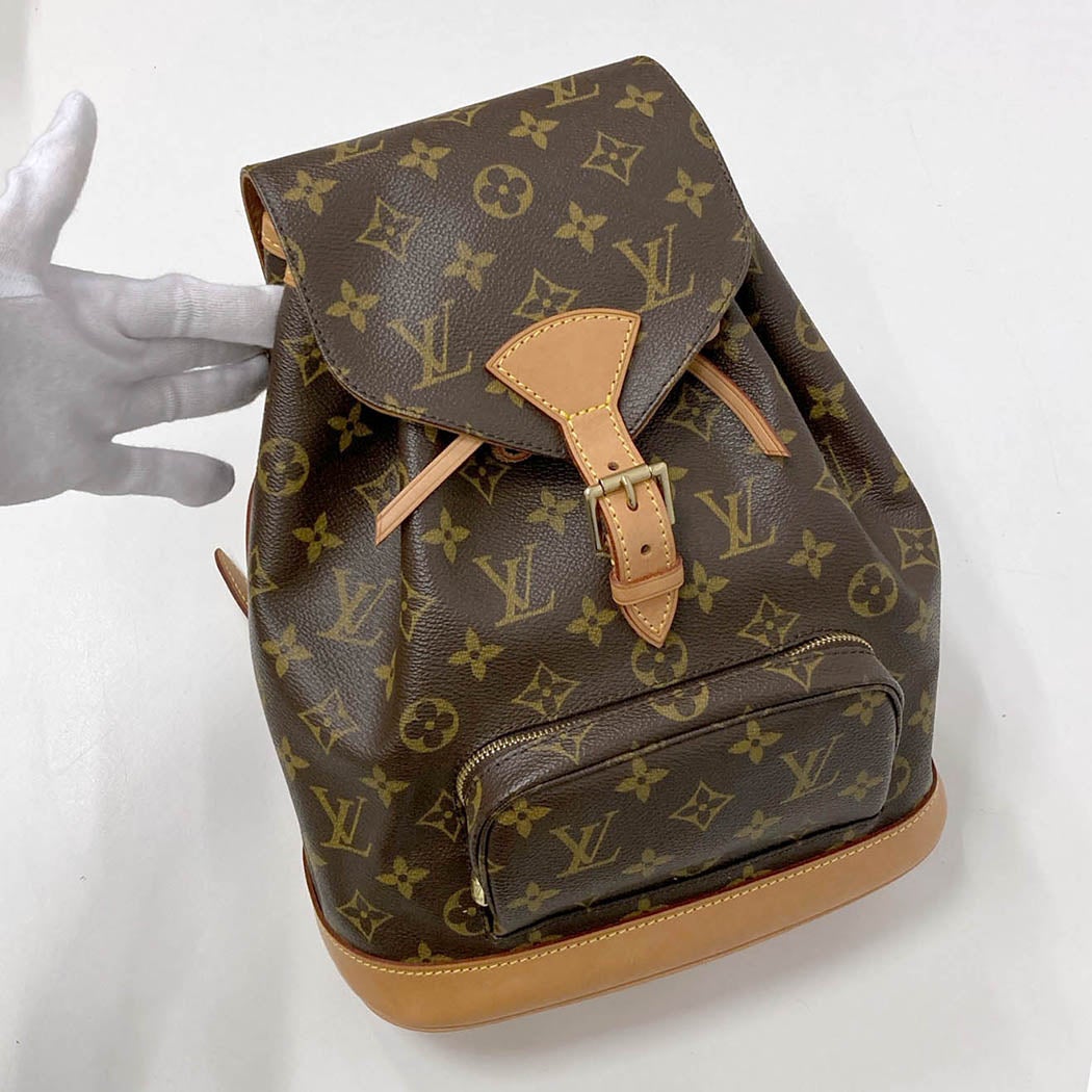 LOUIS VUITTON モンスリMM M51136 モノグラム キャンバス ブラウン