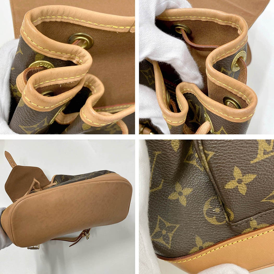 LOUIS VUITTON モンスリMM M51136 モノグラム キャンバス ブラウン