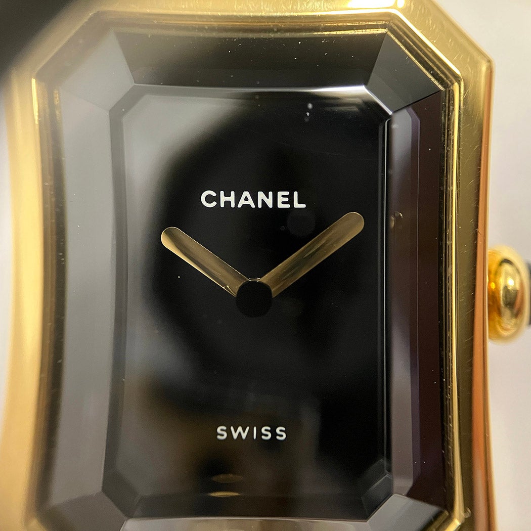 CHANEL プルミエール H0001 ベルトMサイズ OH済 クォーツ ゴールド