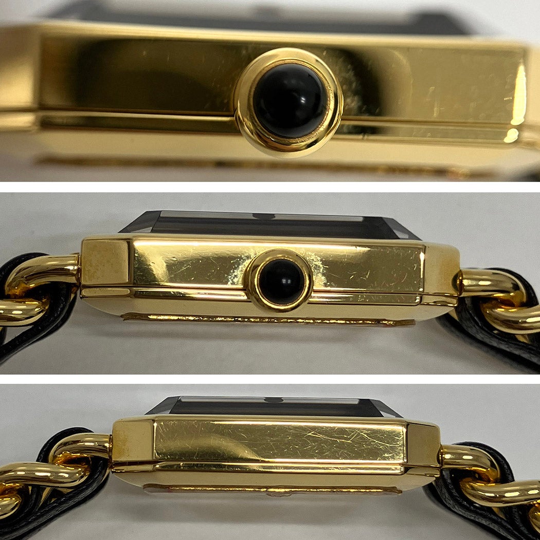 CHANEL プルミエール H0001 ベルトMサイズ OH済 クォーツ ゴールド