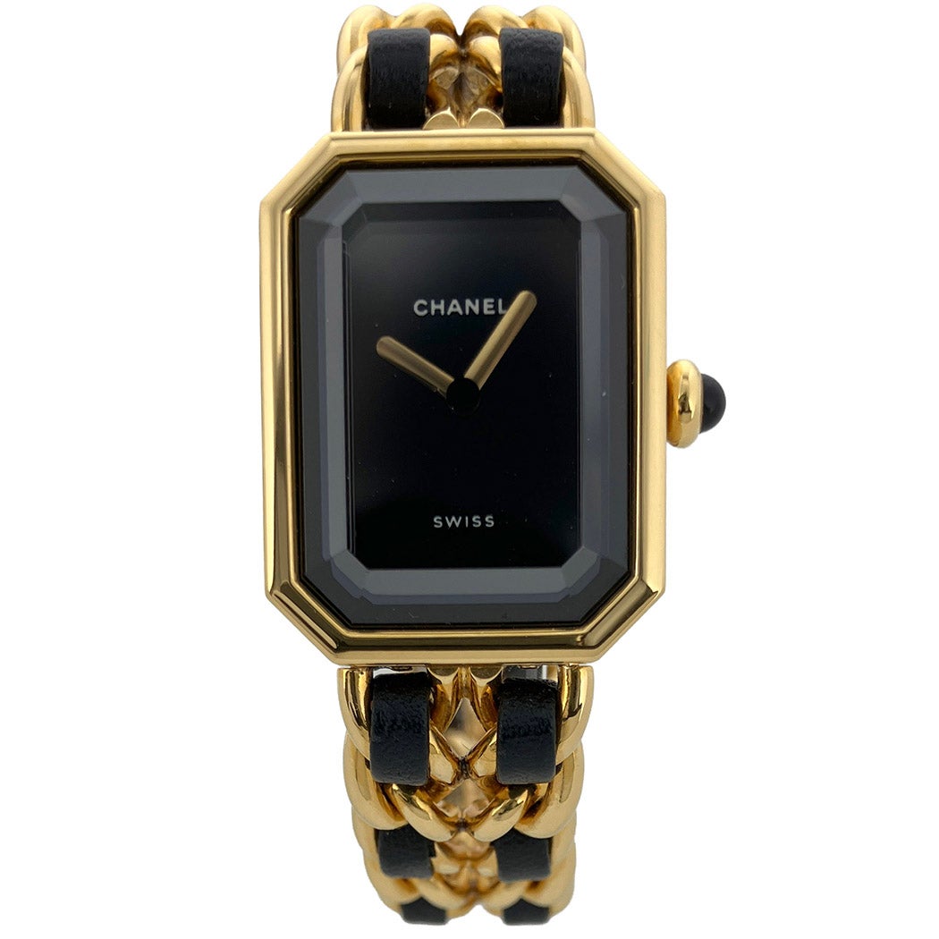 CHANEL プルミエール H0001 ベルトMサイズ OH済 クォーツ ゴールド