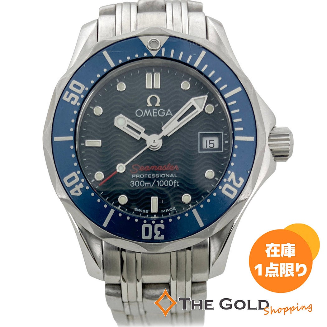 OMEGA シーマスター300 2224.80 電池交換済 仕上げ済 28mm 青文字盤