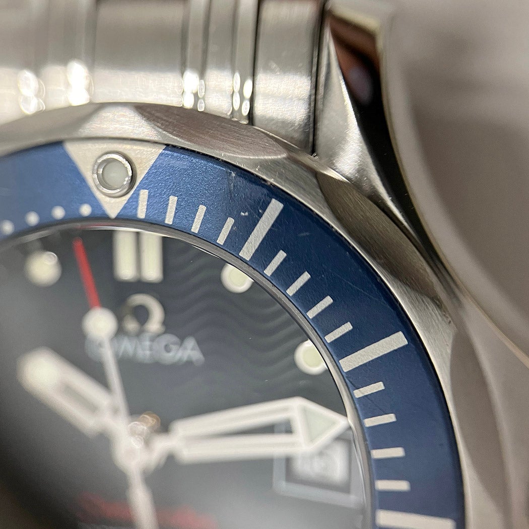 OMEGA シーマスター300 2224.80 電池交換済 仕上げ済 28mm 青文字盤