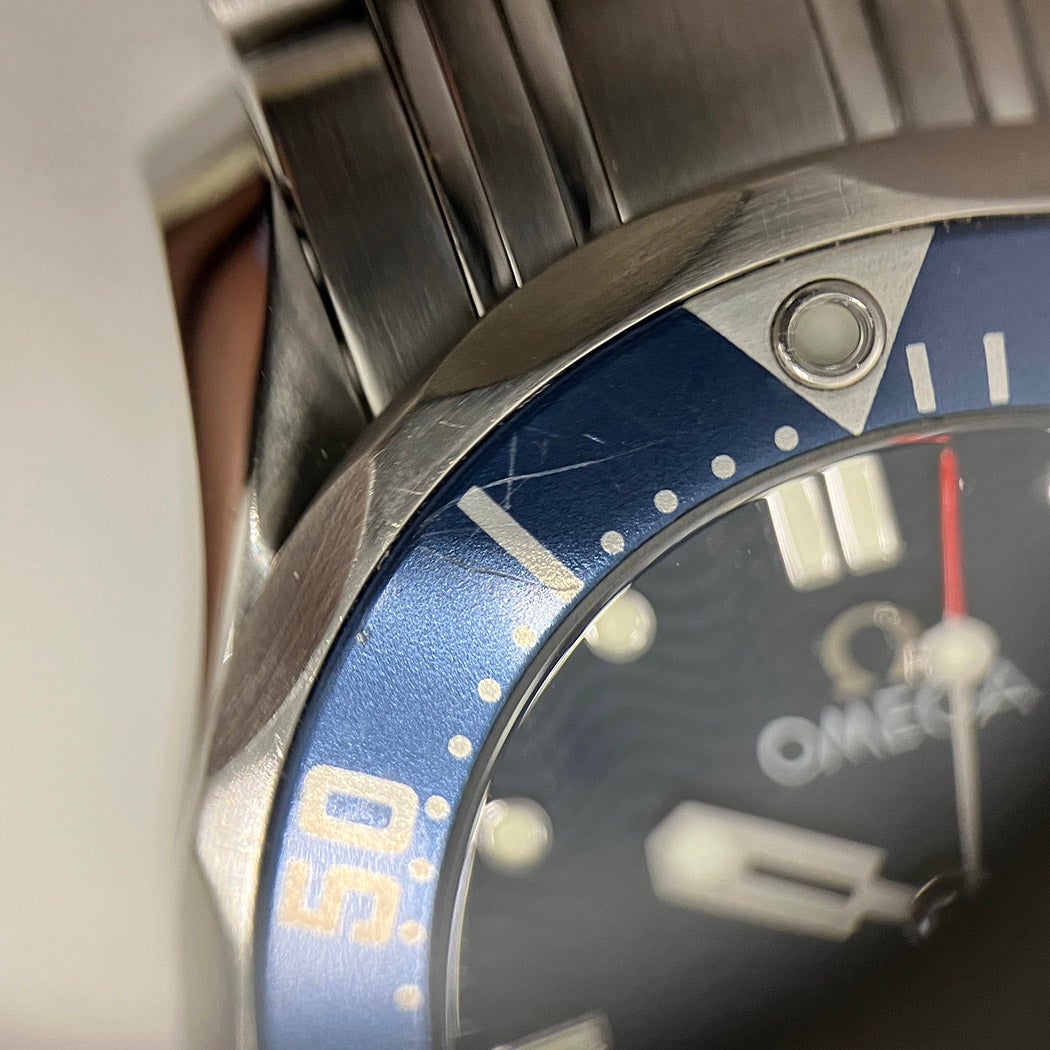 OMEGA シーマスター300 2224.80 電池交換済 仕上げ済 28mm 青文字盤