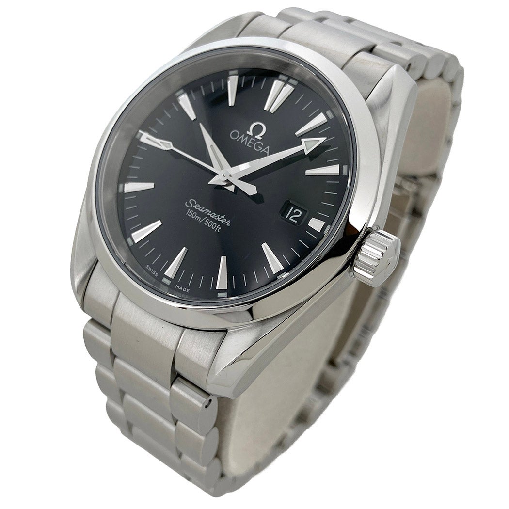 OMEGA シーマスター150M 2518.50 アクアテラ 電池交換済 黒文字盤 36.2