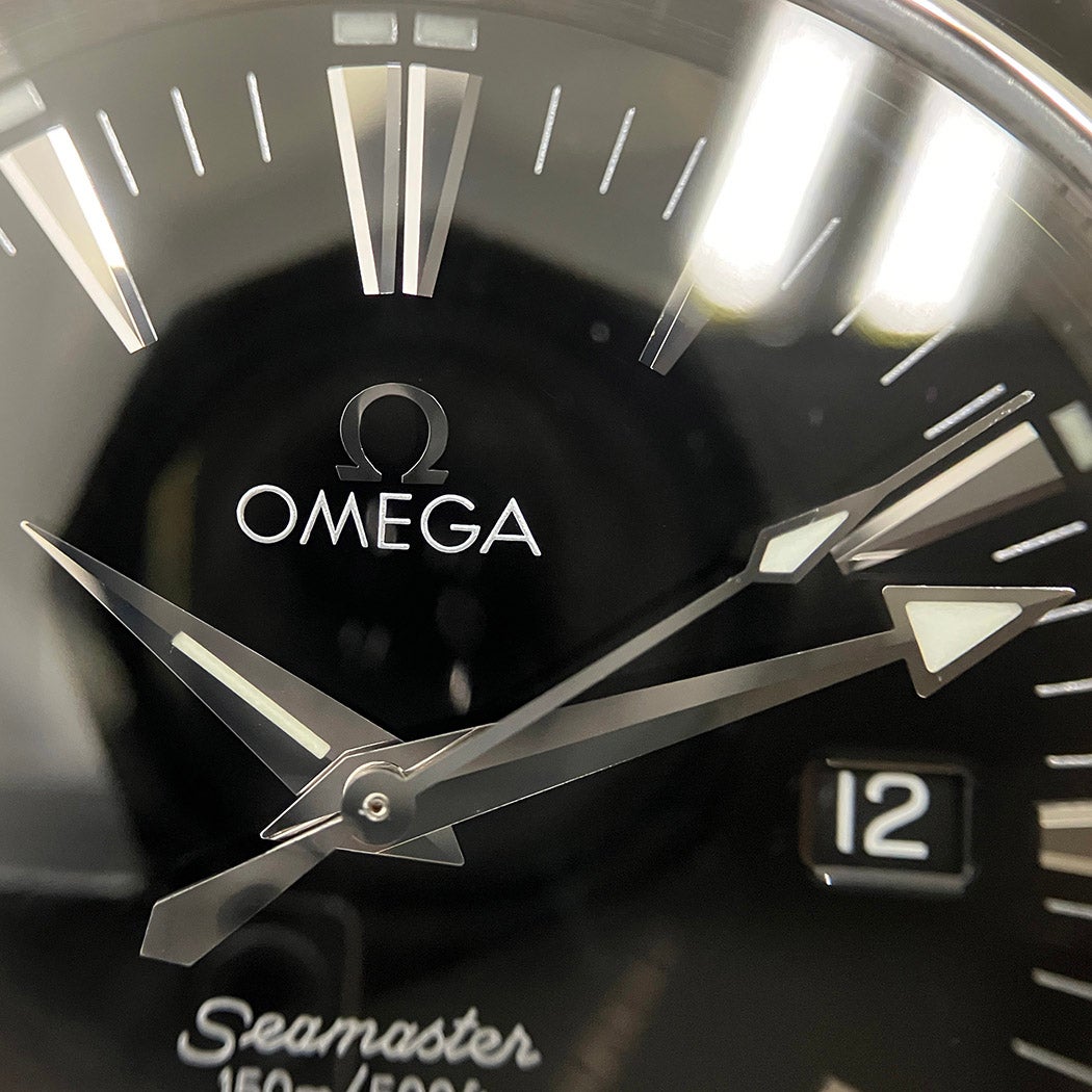 OMEGA シーマスター150M 2518.50 アクアテラ 電池交換済 黒文字盤 36.2