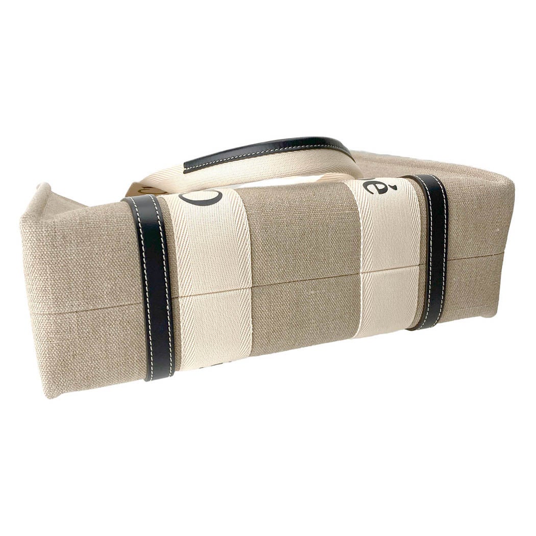 Chloe リネン製Woodyトートバッグ ミディアム CHC22AS383I2691J