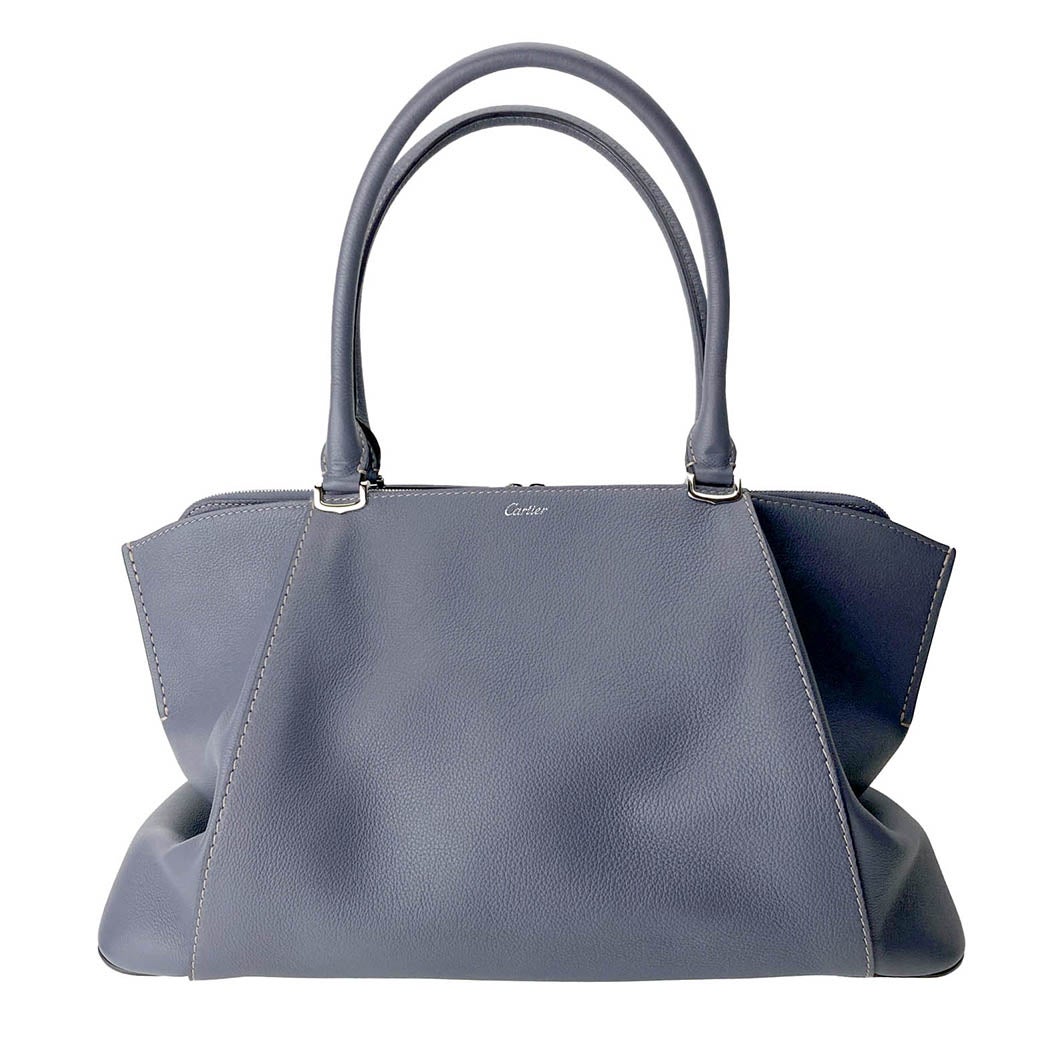Cartier Cドゥカルティエ バッグ L1001842 カーフレザー ブルー